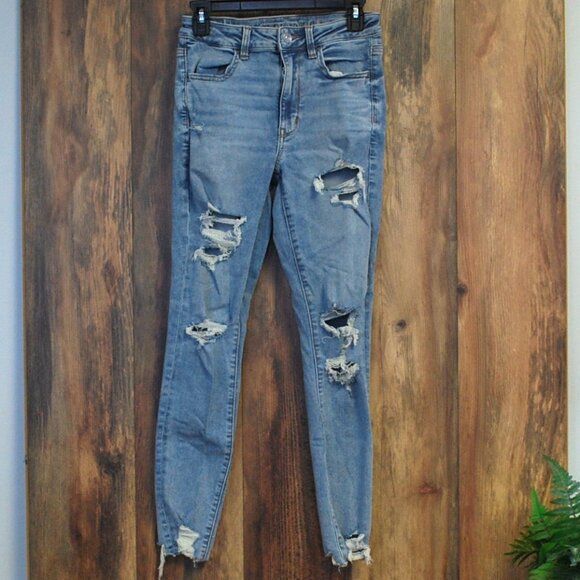 American Eagle Next Level Stretch Super High Rise Jegging 6 - Picture 1 of 7